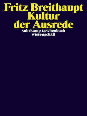 cover image of Kultur der Ausrede